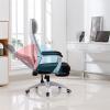 Executive Desk Chair Ergonomic Office Desk Chair, Swivel Mesh PC Chair with Headrest and Arms, Height Adjustable, Comfortable High-Back Executive Chair with Footstool Office Chair (Color : B) view 4