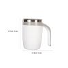 Automatic Magnetic Stirring Coffee Cup 380ml - Rapid Cooling, Self-Stirring Mug for Mixing Hot Chocolate, Milk, Perfect for Office and Travel view 3