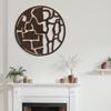 SIGNLEADER Metal Wall Art Decor Abstract Circle Shapes Minimalist Modern Abstract Wall Sculpture Hangings Home Decoration for Living Room, Bedroom, Bathroom, Kitchen, Outdoor - 36" Bronze view 3
