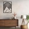 SIGNLEADER Metal Wall Art Decor Geometric Mid-Century Stripe Landscape Modern Abstract Wall Sculpture Hangings Home Decoration for Living Room, Bedroom, Bathroom, Kitchen, Outdoor - 30" Black view 4