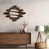 SIGNLEADER Metal Wall Art Decor Abstract Shapes Geometric Modern Abstract Wall Sculpture Hangings Home Decoration for Living Room, Bedroom, Bathroom, Kitchen, Outdoor - 36" Bronze view 1