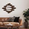 SIGNLEADER Metal Wall Art Decor Abstract Shapes Geometric Modern Abstract Wall Sculpture Hangings Home Decoration for Living Room, Bedroom, Bathroom, Kitchen, Outdoor - 36" Bronze view 4