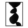 SIGNLEADER Metal Wall Art Decor Abstract Shapes Illustrations Minimalist Modern Abstract Wall Sculpture Hangings Home Decoration for Living Room, Bedroom, Bathroom, Kitchen, Outdoor - 18" Black view 2