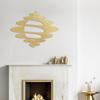 SIGNLEADER Metal Wall Art Decor Abstract Shapes Geometric Illustrations Modern Abstract Wall Sculpture Hangings Home Decoration for Living Room, Bedroom, Bathroom, Kitchen, Outdoor - 30" Gold view 2
