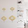 SIGNLEADER Metal Wall Art Decor Abstract Shapes Geometric Illustrations Modern Abstract Wall Sculpture Hangings Home Decoration for Living Room, Bedroom, Bathroom, Kitchen, Outdoor - 30" Gold view 4