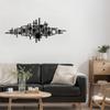 SIGNLEADER Metal Wall Art Decor Black Circle Abstract Shapes Minimalist Modern Abstract Wall Sculpture Hangings Home Decoration for Living Room, Bedroom, Bathroom, Kitchen, Outdoor - 36" Black view 1
