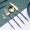 24 Piece Cutlery Set White Silverware Set for 4 Stainless Steel Flatware Cutlery Set,Utensil Sets for Home Restaurant Mirror Finish Dishwasher Safe view 3