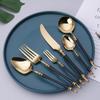 24 Piece Cutlery Set White Silverware Set for 4 Stainless Steel Flatware Cutlery Set,Utensil Sets for Home Restaurant Mirror Finish Dishwasher Safe view 4