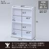 Yamazen CDM-7050(WH) Rack, Magazine Rack, Display Rack, Bookshelf, Slim, Width 20.3 x Depth 6.3 x Height 28.3 inches (51.5 x 16 x 72 cm), Top Sheet Spill Stop, Perfect for Walls, Assembly, White view 2