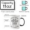 1959 66th Birthday Gifts for Women and Men Ceramic Unique Ceramic Coffee Mugs for Men and Women - Christmas Gifts for Him, Her, Husband, Wife, Mom, Dad, Family Friends, Coworker - White 11 Oz Tea Cups view 2