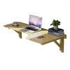 Wall Mounted Laptop Desk, Fold Down Desk, Floating Folding Computer Desk Modern Simple Style Desk for Home Office(100X60cm/39.3X23.6in) view 1