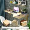 Wall Mounted Laptop Desk, Fold Down Desk, Floating Folding Computer Desk Modern Simple Style Desk for Home Office(100X60cm/39.3X23.6in) view 2