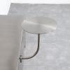 PERTID Wall Mounted Stainless Steel Side Table, L - Shaped Small Round End Table, Card Base Fixed Side Table for Dining Room, Cafe (Size : 40cm) view 4