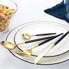 Black Silverware Set for 18, 72 Piece Stainless Steel Tableware in Ergonomic Design Size and Weight Food Grade Stainless Steel Including Steak Knife Fork and Spoon Mirror Polished party view 4