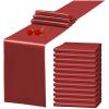 12 Pack Terracotta Satin Table Runner 12 x 108 Inch Long Premium Table Runners for Wedding Party Events Decoration, Birthday Parties, Banquets Decorations, Graduations, Engagements view 1