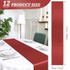 12 Pack Terracotta Satin Table Runner 12 x 108 Inch Long Premium Table Runners for Wedding Party Events Decoration, Birthday Parties, Banquets Decorations, Graduations, Engagements view 2