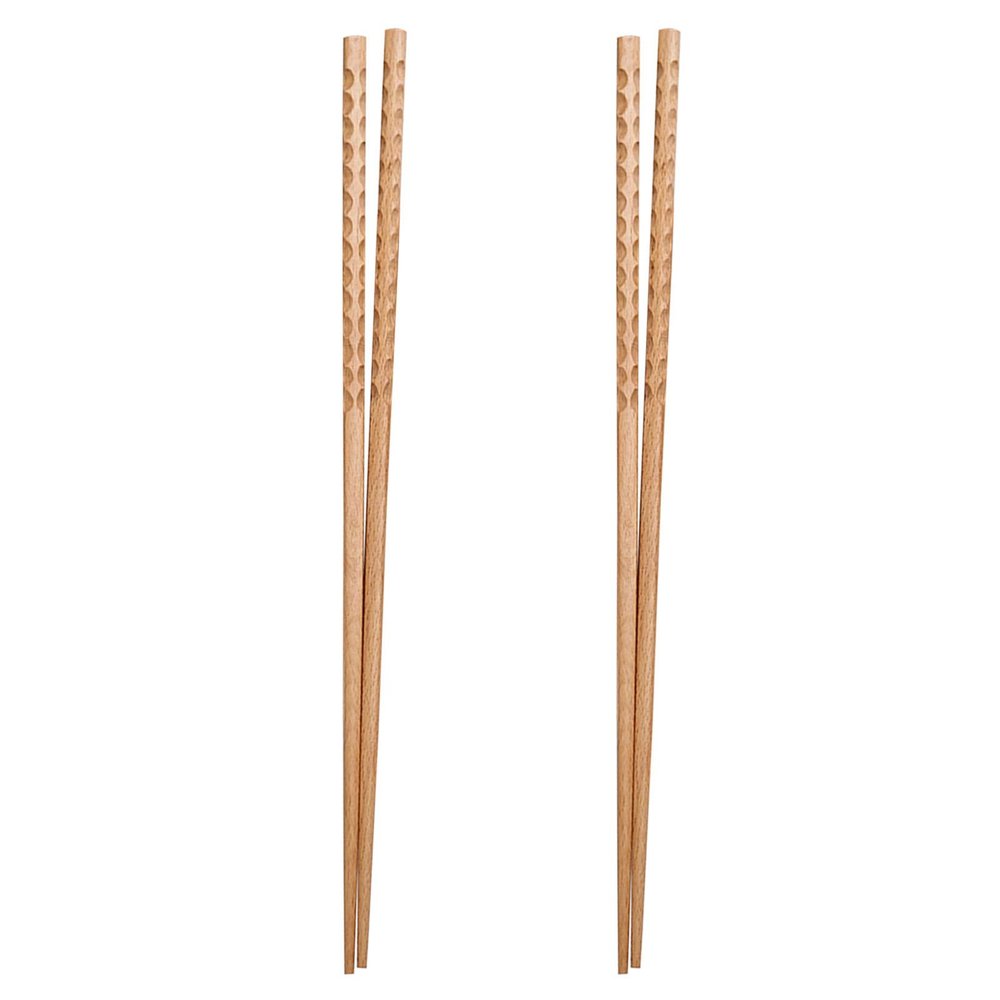 Wood Long Chopsticks 2 Pairs, 16.5 Inch Extra Length for Cooking