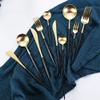 Black Silverware Set for 4, 16 Piece Stainless Steel Tableware in Ergonomic Design Size and Weight Food Grade Stainless Steel Including Steak Knife Fork and Spoon Mirror Polished party view 3