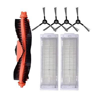 GRASKY Main Brush Hepa Filter Side Brush mop Cloths/Fit for xiaomi Robot STYJ02YM Mi Mop Pro Conga 3490 Viomi V2 PRO V3 SE V-RVCLM21B (Color : Dark Khaki)