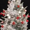 49Pcs Mini Christmas s, Christmas s Decoration, Christmas Tree Ornaments s Set for Wreath, Tabletop Xmas Tree(Red and White Powder) view 2