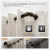 Zeerobee Curtain Rods for Windows 120 to 240, 1 Inch Industrial Wrap Around Curtain Rod, Indoor/Outdoor Room Divider Adjustable Drapery Pole, 120"-240", Antique Bronze view 3