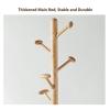 WAGLOS Coat Stand Coat Rack Freestanding With 9 Hooks Coat Stand Solid Wood Coat Tree For Bedroom Hallway Entryway Coat Shelf Space Saver view 3