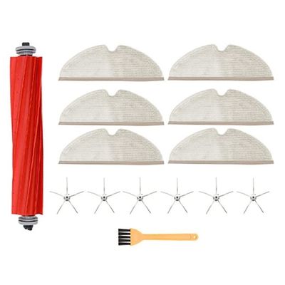 GRASKY Hepa Filter Side Brush Main Brush mop Cloths/Fit for Xiaomi Roborock Q7 Max Max+ T8 Robot Vacuum Cleaner Spare Parts (Color : Chocolate)