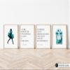 Poster Master 4-Piece Positive Quotes Print - Fashion Poster - African American Art - Chic Gift for Women & Fashionista - Modern Decor for Bedroom or Girl's Room - 11x14 UNFRAMED Wall Art view 4