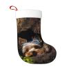 BTCOWZRV Personalized A Little Yorkshire Terrier Christmas Stockings 18" Large Stockings Santa Classic Xmas Fireplace Hanging Stockings for Family Stocking Gifts Holiday Decoration Season Party Decor view 1