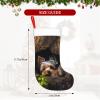 BTCOWZRV Personalized A Little Yorkshire Terrier Christmas Stockings 18" Large Stockings Santa Classic Xmas Fireplace Hanging Stockings for Family Stocking Gifts Holiday Decoration Season Party Decor view 2