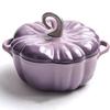 Cast Iron Pumpkin Cocotte, 3.9L Dutch Oven, Enamel Pot With Lid - Serves 3-5, Halloween & Thanksgiving Decor Gift view 1