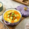Cast Iron Pumpkin Cocotte, 3.9L Dutch Oven, Enamel Pot With Lid - Serves 3-5, Halloween & Thanksgiving Decor Gift view 3