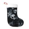 Personalized Black and gray camouflage pattern Christmas Stockings 18" Large Stockings Santa Classic Xmas Fireplace Hanging Stockings for Family Stocking Gifts Holiday Decoration Season Party Decor view 1