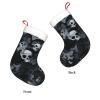 Personalized Black and gray camouflage pattern Christmas Stockings 18" Large Stockings Santa Classic Xmas Fireplace Hanging Stockings for Family Stocking Gifts Holiday Decoration Season Party Decor view 4