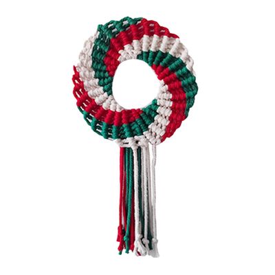 Didiseaon Christmas Wreath Wall Hanging Ornament Decor for Home Lightweight Woven Garland for Holiday Parties Festivals and Everyday Display