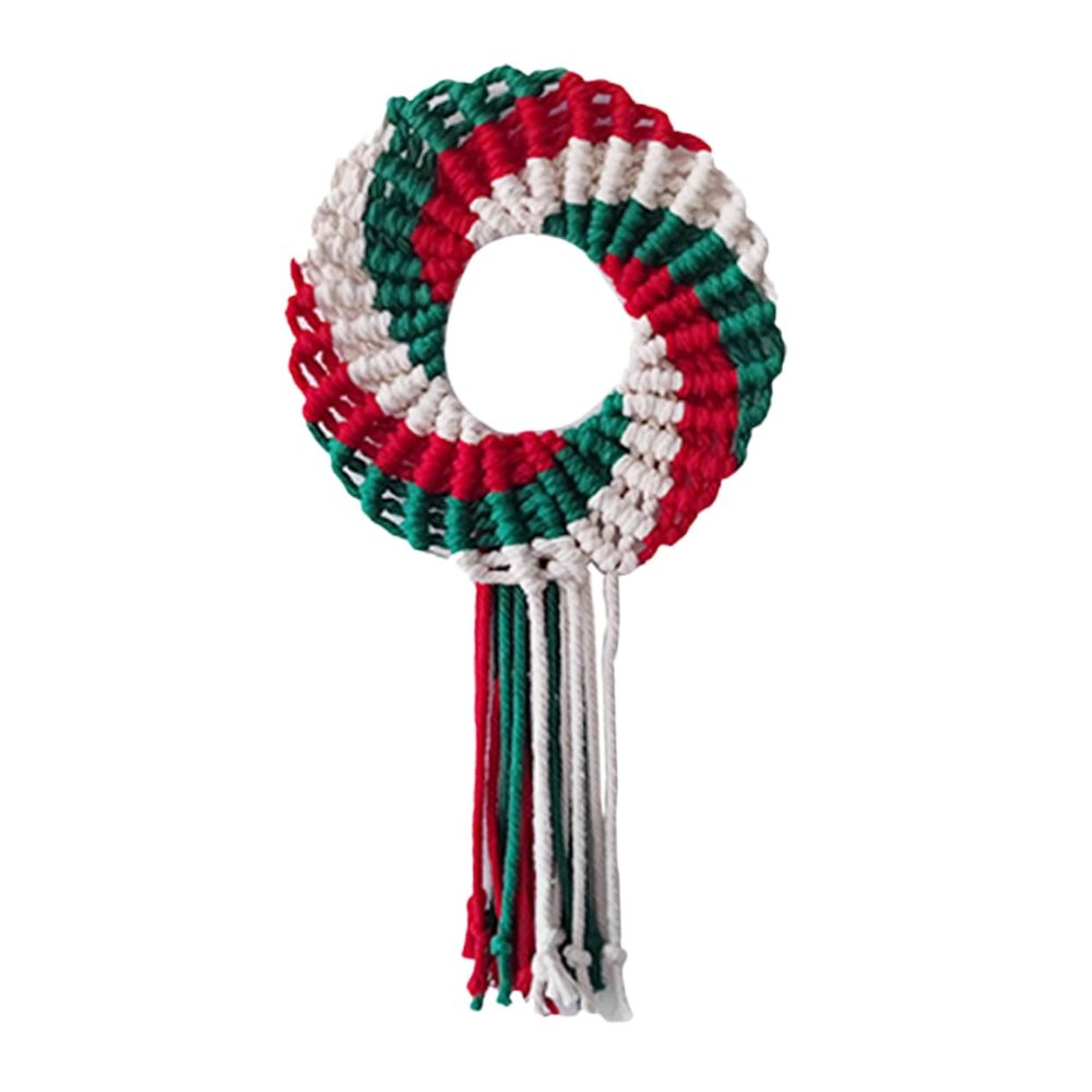Didiseaon Christmas Wreath Wall Hanging Ornament Decor for Home Lightweight Woven Garland for Holiday Parties Festivals and Everyday Display