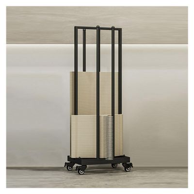 2 Side Storage Hanger Stacker Cart, Hanger Stacker With 4 Wheels, Portable Metal Clothes Hanger Storage Rack, 2 In 1 Hanger Rack Stand For Laundry Room ( Color : Black , Size : 13.8x11.8x39.4in )