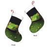 BTCOWZRV Personalized A Cute Tree Frog Christmas Stockings 18" Large Stockings Santa Classic Xmas Fireplace Hanging Stockings for Family Stocking Gifts Holiday Decoration Season Party Decor view 4