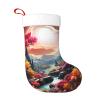 BTCOWZRV Personalized A Garden Full of Fun Christmas Stockings 18" Large Stockings Santa Classic Xmas Fireplace Hanging Stockings for Family Stocking Gifts Holiday Decoration Season Party Decor view 1
