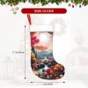 BTCOWZRV Personalized A Garden Full of Fun Christmas Stockings 18" Large Stockings Santa Classic Xmas Fireplace Hanging Stockings for Family Stocking Gifts Holiday Decoration Season Party Decor view 2