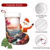 BTCOWZRV Personalized A Garden Full of Fun Christmas Stockings 18" Large Stockings Santa Classic Xmas Fireplace Hanging Stockings for Family Stocking Gifts Holiday Decoration Season Party Decor view 3