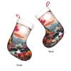 BTCOWZRV Personalized A Garden Full of Fun Christmas Stockings 18" Large Stockings Santa Classic Xmas Fireplace Hanging Stockings for Family Stocking Gifts Holiday Decoration Season Party Decor view 4