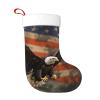 BTCOWZRV Personalized an Eagle Flies Over Christmas Stockings 18" Large Stockings Santa Classic Xmas Fireplace Hanging Stockings for Family Stocking Gifts Holiday Decoration Season Party Decor view 1