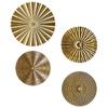 ABOOFAN 4pcs Irregular Metal Wall Art Discs Decorative Wall Decor Easy Installation Modern Living Room Bedroom Decoration view 1