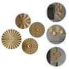 ABOOFAN 4pcs Irregular Metal Wall Art Discs Decorative Wall Decor Easy Installation Modern Living Room Bedroom Decoration view 2