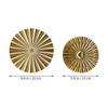 ABOOFAN 4pcs Irregular Metal Wall Art Discs Decorative Wall Decor Easy Installation Modern Living Room Bedroom Decoration view 3