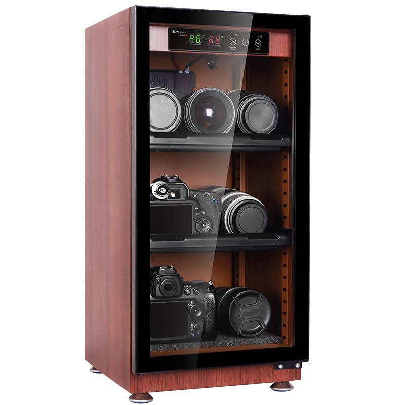 JJoias 50L Dehumidification And Drying Cabinet, Temperature And Humidity LED Dual-Screen Control Drying Cabinet, CNC Noiseless And Energy-Saving, Used To Store Cameras And Lens Equipment