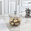 Candy Jars with Airtight Bear Handle, Clear Gallon Jar Apothecary Canisters for Cookie Dry Goods Nuts Cereal Seasoning Tea Leaf Container Storage 900/1400ml S view 2