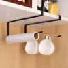 NDNCZDHC Paper Towel Holder, Portable Paper Towel Rack Wall Mount Paper Rack Black for Kitchen view 2