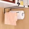 NDNCZDHC Paper Towel Holder, Portable Paper Towel Rack Wall Mount Paper Rack Black for Kitchen view 3